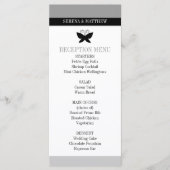 Menu Black Butterfly Wedding (Voorkant)