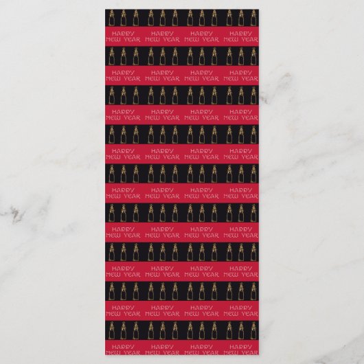 Menu Black & Gold New Year & Bubble Champagne (Achterkant)