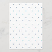 Menu Blauw banner voor Baby shower (Achterkant)