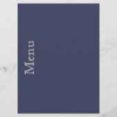 Menu Blauw en ivoorjaar Nautical Threadding (Achterkant)