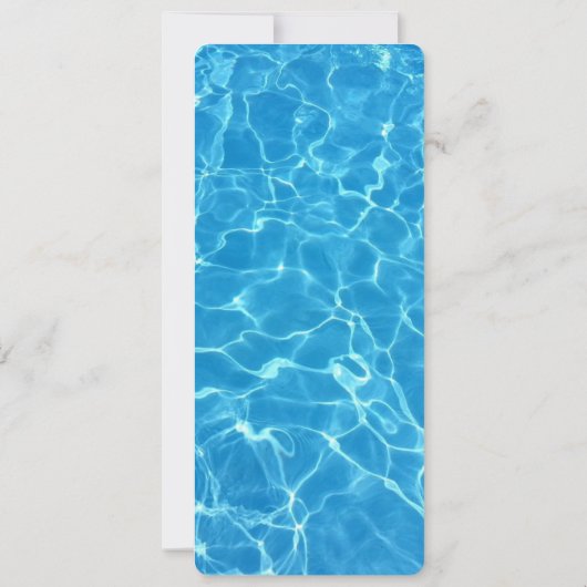 Menu Blauw water Kaart (Achterkant)