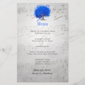Menu Blauwe hardeboom (Voorkant)