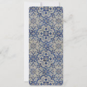 Menu Blauwe Tegels Kaart (Achterkant)