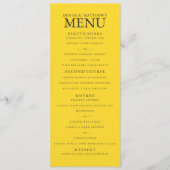Menu Blazing Yellow Weddenschap (Voorkant)