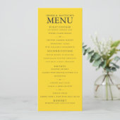 Menu Blazing Yellow Weddenschap (Staand voorkant)