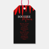 Menu BloedHalloween Party Drink Vampire Blood Cadeaulabel (Voorkant)