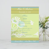 Menu Bloemen en bijen (Staand voorkant)