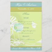 Menu Bloemen en bijen (Voorkant)