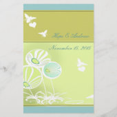 Menu Bloemen en bijen (Achterkant)