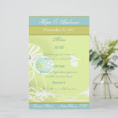 Menu Bloemen en bijen (Staand voorkant)