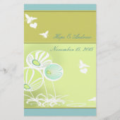 Menu Bloemen en bijen (Achterkant)