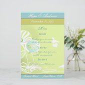 Menu Bloemen en bijen (Staand voorkant)