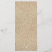 Menu Blue Beach Waves Weddenschap (Achterkant)