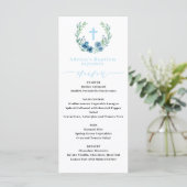 Menu Blue Boy Baptism (Staand voorkant)