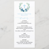 Menu Blue Boy Baptism (Voorkant)
