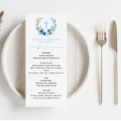 Menu Blue Boy Baptism
