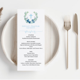 Menu Blue Boy Baptism