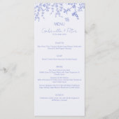 Menu Blue Chinoiserie Wedding (Voorkant)