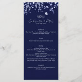 Menu Blue Chinoiserie Wedding (Voorkant)