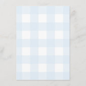 Menu Blue Gingham (Achterkant)