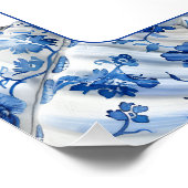 Menu Blue Seashells Services Perfect Poster (Hoek)