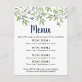 Menu Blueberry Foliage Menu Invoegen 2 (Voorkant)