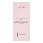 Menu Blush Pink Hair Salon Price List Service (Voorkant)