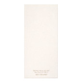 Menu Blush roze lederen zout script (Achterkant)