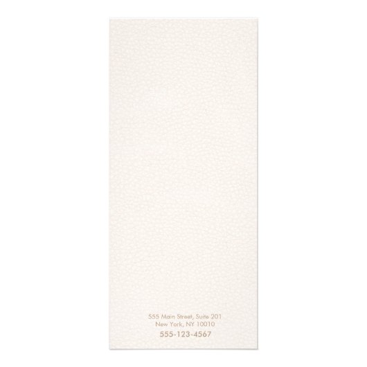 Menu Blush roze lederen zout script (Achterkant)