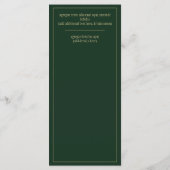 Menú Bodas Oro Verde Bilingüe Español Inglés Menu (Achterkant)