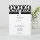  menu Borden zwart-wit (Staand voorkant)