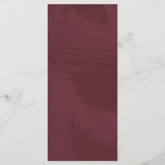 Menu Bourgogne en Gold Glitter Pocket (Achterkant)