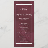 Menu Bourgogne en Gold Glitter Pocket (Voorkant)