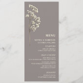 Menu Breath Wedding Menu Gypsophila Amethyst Baby (Voorkant)