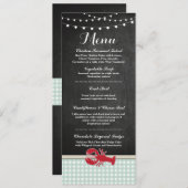 Menu Bruiloftsreceptie Rivierkreeft Kooklobster St Kaart (Voorkant / Achterkant)