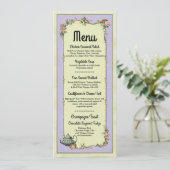 Menu Bruiloftsreceptie Wonderland Theekan Kaarten (Staand voorkant)