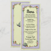 Menu Bruiloftsreceptie Wonderland Theekan Kaarten (Voorkant / Achterkant)