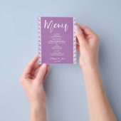 Menu budgettaire minimalistische lavender (Hand)