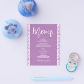 Menu budgettaire minimalistische lavender (Enkel)