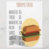 Menu Burger (Voorkant)