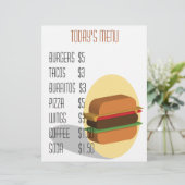 Menu Burger (Staand voorkant)