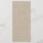 Menu Burlap Snowflake (Achterkant)