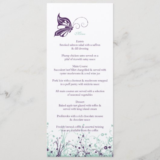 Menu ~ Butterfly Garden 9 (Voorkant)
