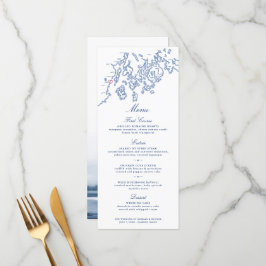 Menu - Camden Maine Penobscot Bay-kaart