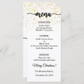 Menu Card, Christmas Menu, Dinner, Lunch (Voorkant / Achterkant)