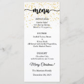 Menu Card, Christmas Menu, Dinner, Lunch (Voorkant)