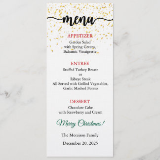 Menu Card, Christmas Menu, Dinner, Lunch Kaart