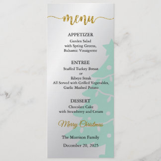 Menu Card, Christmas Menu, Dinner, Lunch Kaart