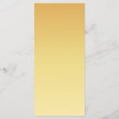 Menu Card - Golden Yellow Flowers (Achterkant)