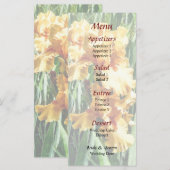 Menu Celtic Glory Irise Wedding (Voorkant / Achterkant)